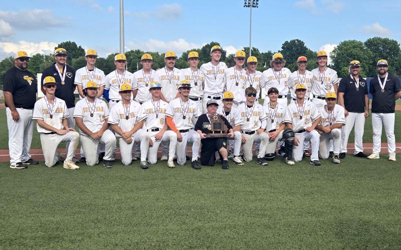 EAGLES LAND THIRD AT STATE. The Sullivan High School baseball team capped off its season with a bang. They finished third in Class 4, bringing home state hardware for the first time in ten years. The Eagles opened Final Four Play with an 11-2 loss to Logan-Rogersville on Wednesday, Jun. 4. They rebounded the following day, shutting out Father Tolton 2-0 in the third-place matchup. Sullivan played their final two games of the season at the Ozark Mountain Sports Complex. Photo by Wyatt Hardy Article Image Alt Text