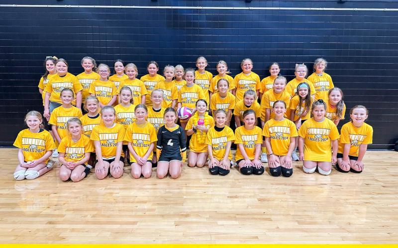 3rd-5th graders. Photo via Eagles Volleyball X Article Image Alt Text