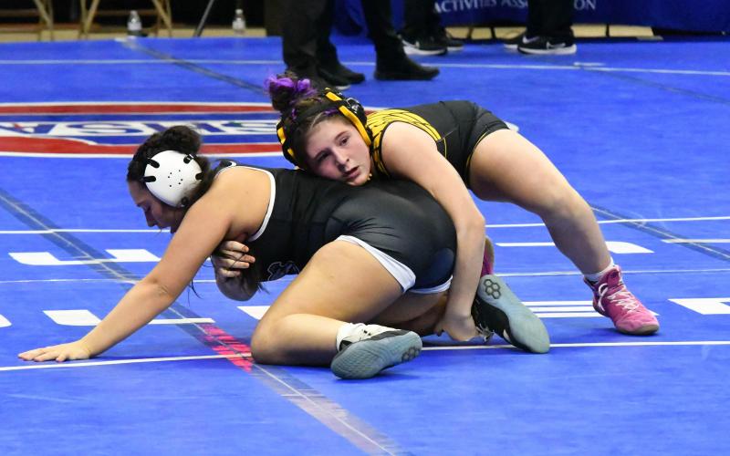 CHLOE CARSON won one of her three matches at the Class 1 Tournament. Photo by Will Johnson Article Image Alt Text
