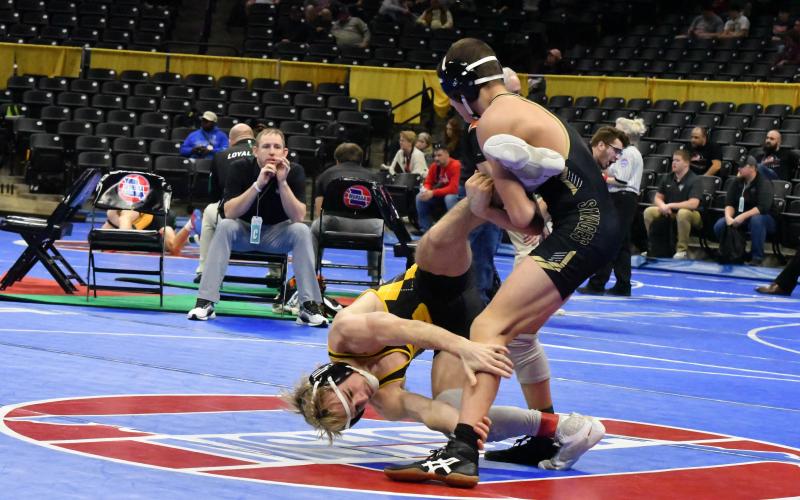 CARTER BLANKENSHIP capped off his high school career with sixth place at the state tournament. Photo by Will Johnson Article Image Alt Text