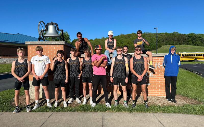 MAKING HISTORY. Sullivan's boys won their first conference title since 1971. Photo via Sullivan Eagles Track and Field X Article Image Alt Text
