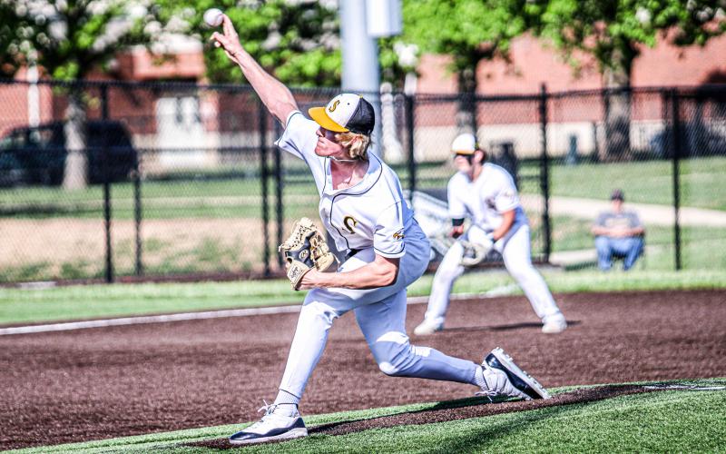 ALL-STATE GREAT. Drake Gawer pitched heaters every game, earning him first-team all-state honors. Photo by Wyatt Hardy Article Image Alt Text
