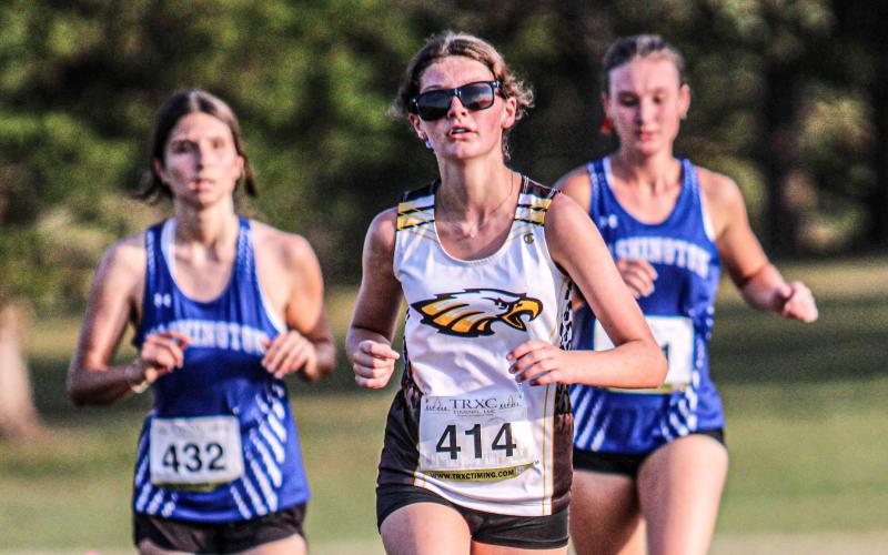 LEEAH DELESKI medaled at 11th place for Sullivan. Photo by Wyatt Hardy Article Image Alt Text