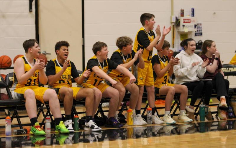 COMEBACK KIDS. The Eagles defied the odds in their fifteen-point comeback. Photo by Wyatt Hardy Article Image Alt Text