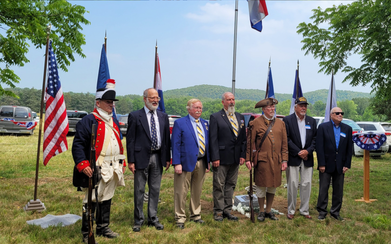 The Ozark Patriot Chapter of the Sons of the American Revolution served as color guard for the occasion. The Ozark Patriot Chapter of the Sons of the American Revolution served as color guard for the occasion.