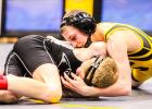 CAMDEN HENDERSON won his second-consecutive district championship as a sophomore. Photo by Wyatt Hardy. Article Image Alt Text