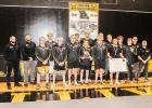 DISTRICT RUNNER-UPS. The boys’ wrestling team had eleven state qualifiers and ranked 2nd behind Ste. Genevieve with 222.5 points. Photo by Wyatt Hardy. Article Image Alt Text